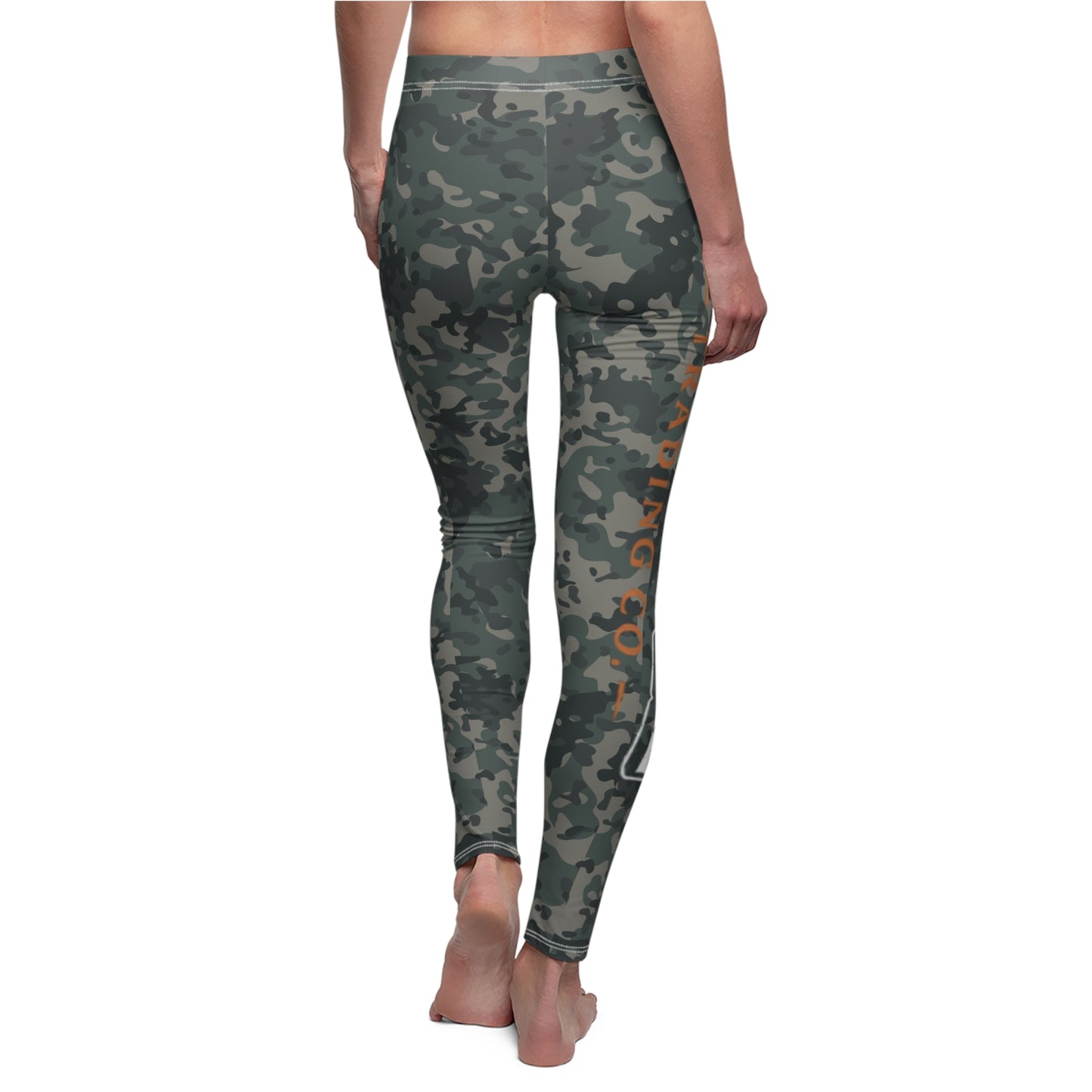 Deep Pine Shadow Women's Cut & Sew Casual Leggings (AOP)
