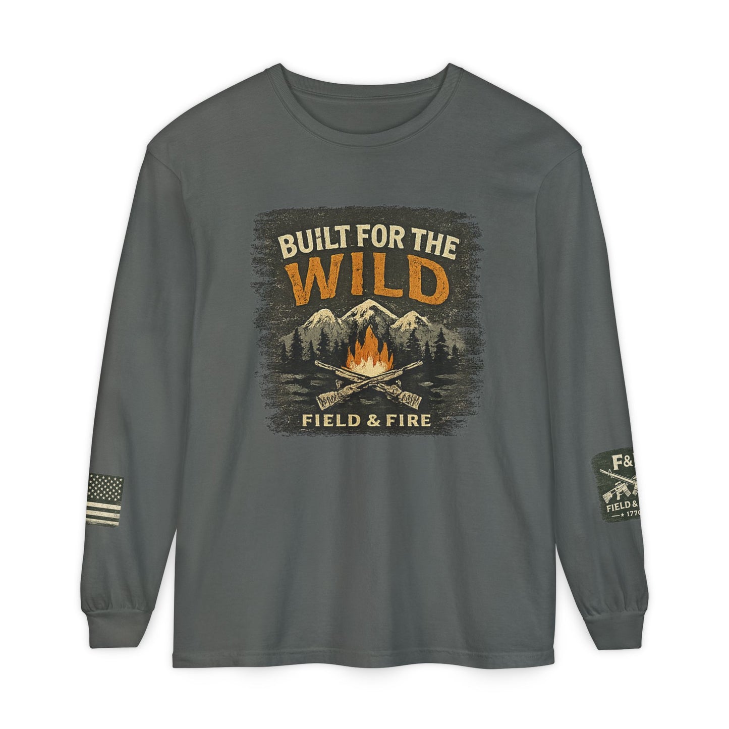 Built For The Wild Unisex Garment-dyed Long Sleeve T-Shirt