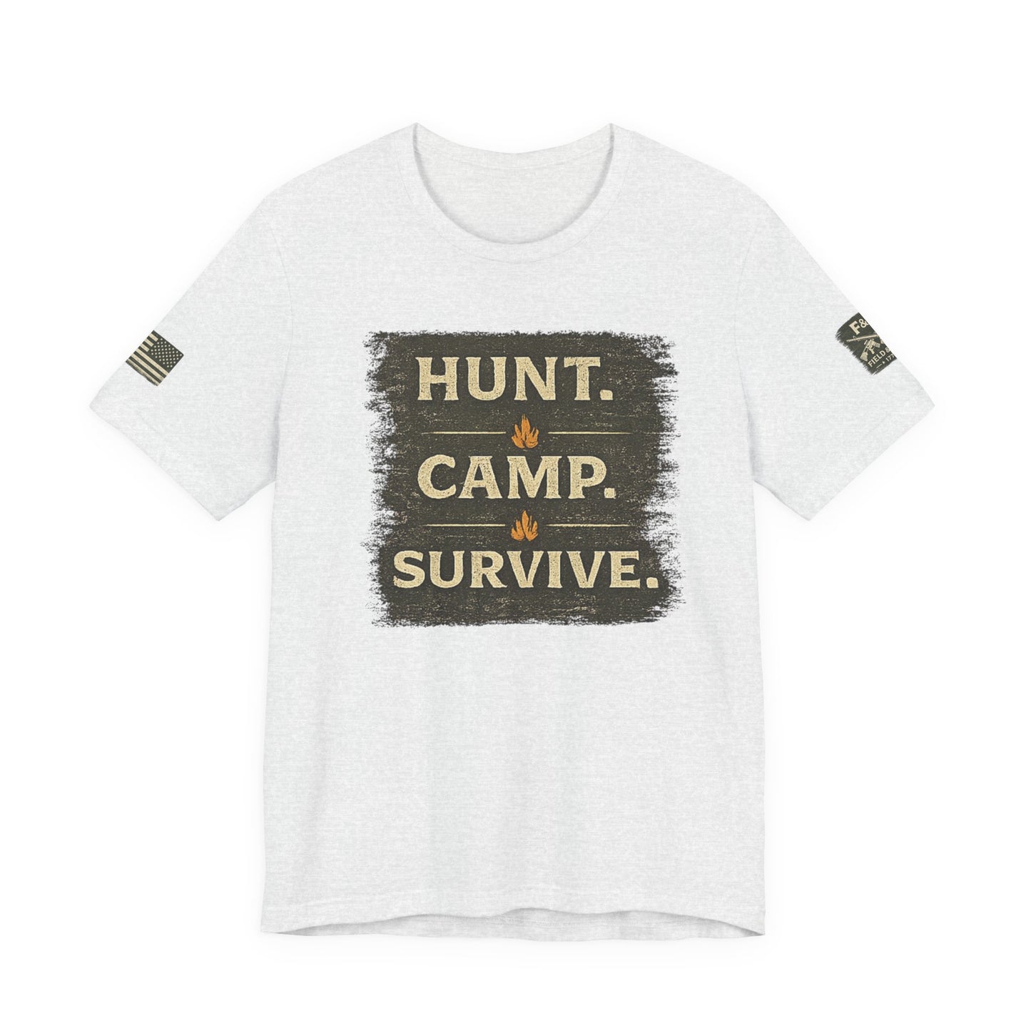 Hunt Camp Survive Unisex Jersey Short Sleeve Tee