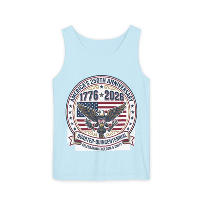 Happy 250th MERICA! Unisex Garment-Dyed Tank Top