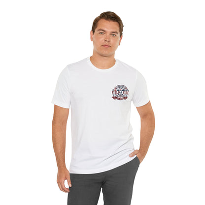 FNF Medallion Unisex Jersey Short Sleeve Tee - Red & Blue Design