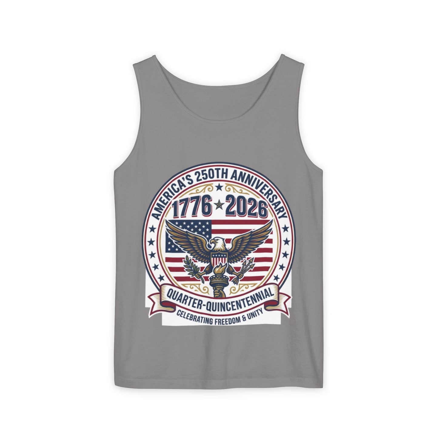 Happy 250th MERICA! Unisex Garment-Dyed Tank Top