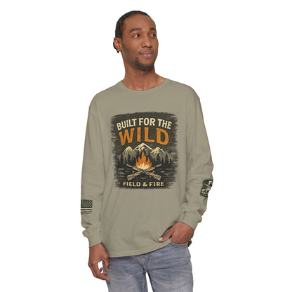 Built For The Wild Unisex Garment-dyed Long Sleeve T-Shirt