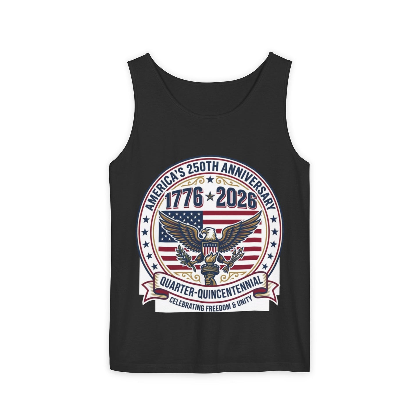 Happy 250th MERICA! Unisex Garment-Dyed Tank Top