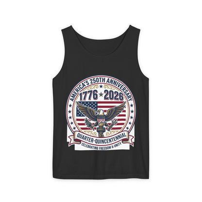 Happy 250th MERICA! Unisex Garment-Dyed Tank Top