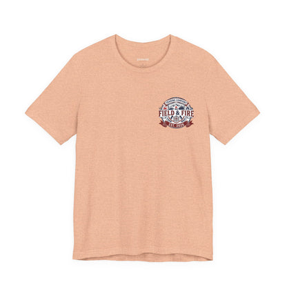 FNF Medallion Unisex Jersey Short Sleeve Tee - Red & Blue Design