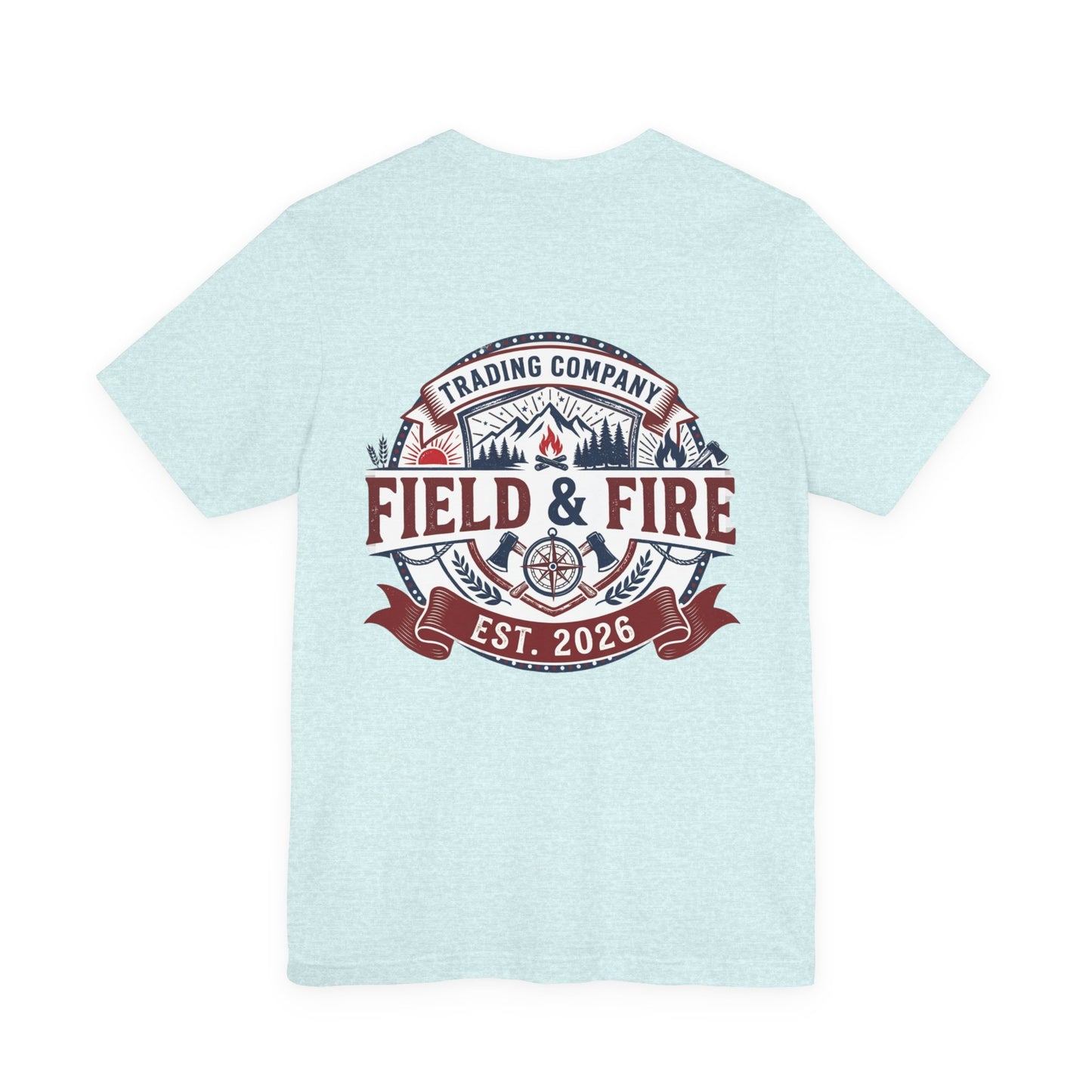 FNF Medallion Unisex Jersey Short Sleeve Tee - Red & Blue Design