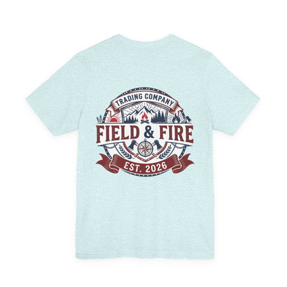 FNF Medallion Unisex Jersey Short Sleeve Tee - Red & Blue Design