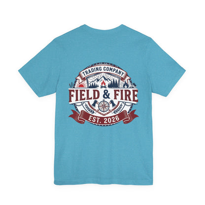 FNF Medallion Unisex Jersey Short Sleeve Tee - Red & Blue Design