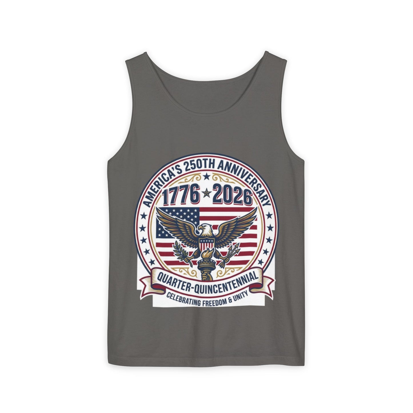 Happy 250th MERICA! Unisex Garment-Dyed Tank Top