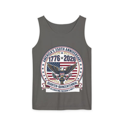 Happy 250th MERICA! Unisex Garment-Dyed Tank Top