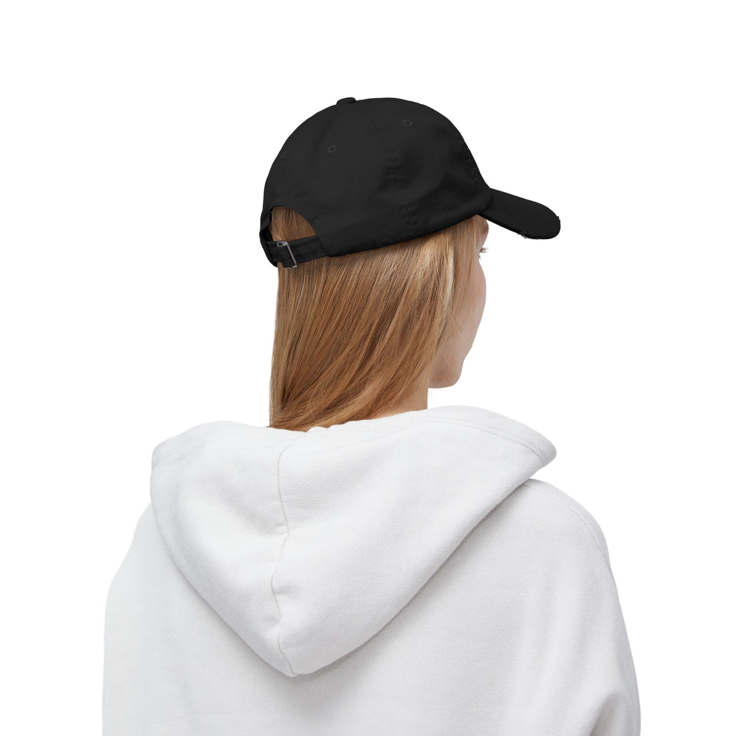 FNF Unisex Distressed Cap - Black