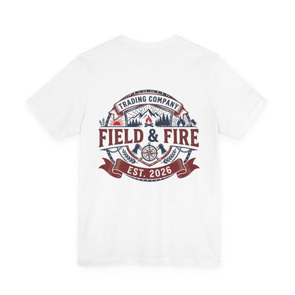 FNF Medallion Unisex Jersey Short Sleeve Tee - Red & Blue Design