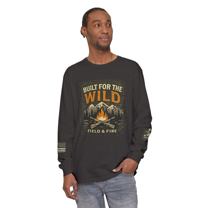 Built For The Wild Unisex Garment-dyed Long Sleeve T-Shirt