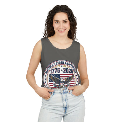 Happy 250th MERICA! Unisex Garment-Dyed Tank Top