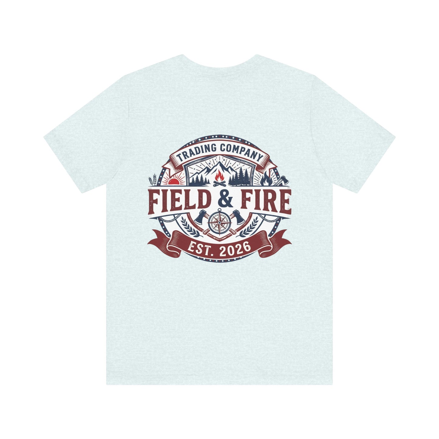 FNF Medallion Unisex Jersey Short Sleeve Tee - Red & Blue Design