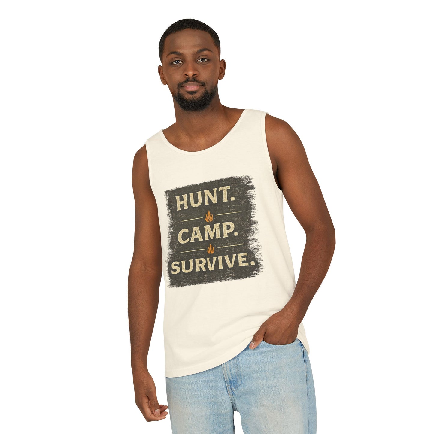 Hunt Camp Survive Unisex Garment-Dyed Tank Top