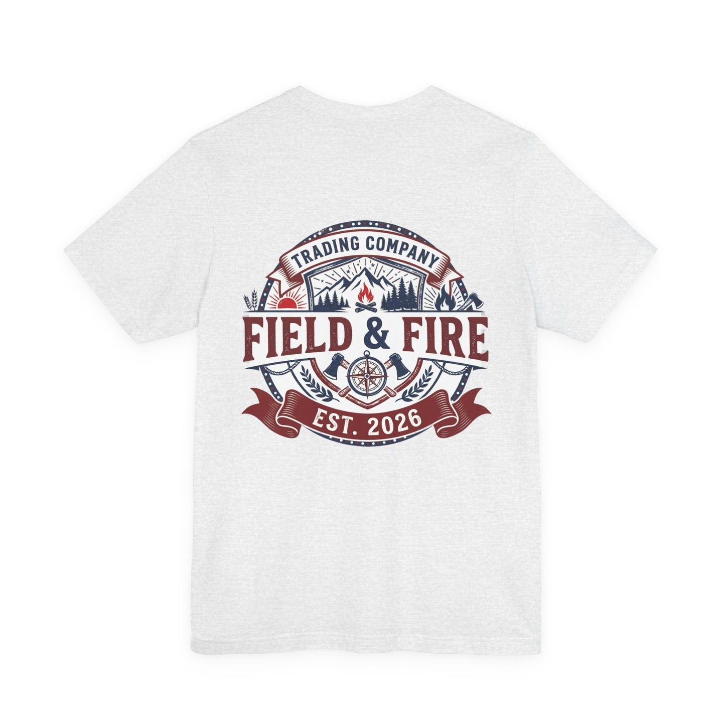 FNF Medallion Unisex Jersey Short Sleeve Tee - Red & Blue Design