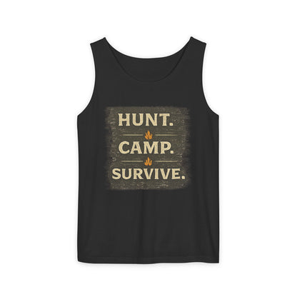 Hunt Camp Survive Unisex Garment-Dyed Tank Top