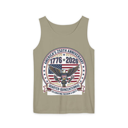 Happy 250th MERICA! Unisex Garment-Dyed Tank Top