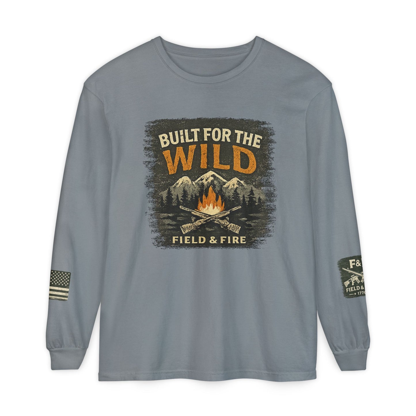 Built For The Wild Unisex Garment-dyed Long Sleeve T-Shirt