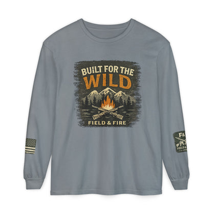 Built For The Wild Unisex Garment-dyed Long Sleeve T-Shirt