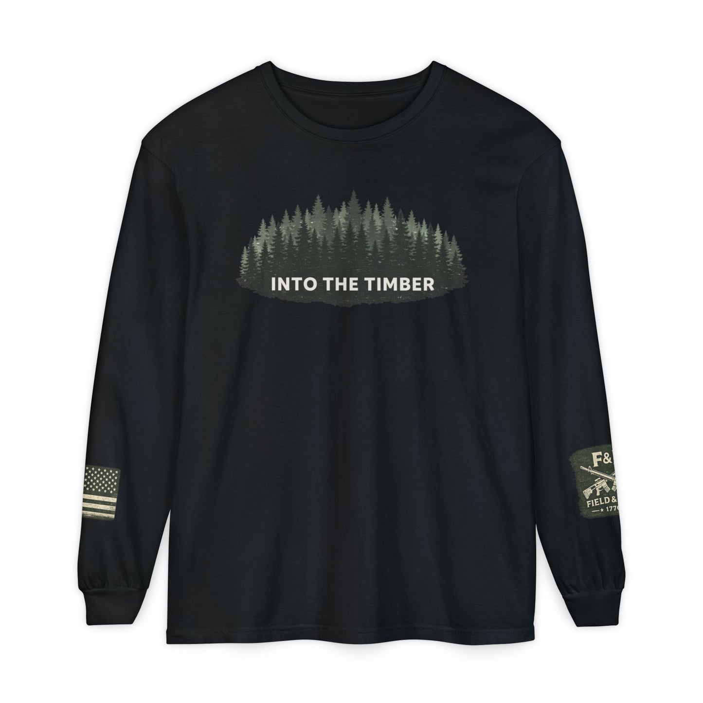 Into The Timber Unisex Garment-dyed Long Sleeve T-Shirt