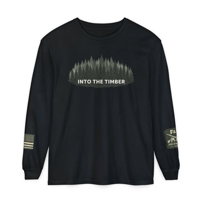 Into The Timber Unisex Garment-dyed Long Sleeve T-Shirt