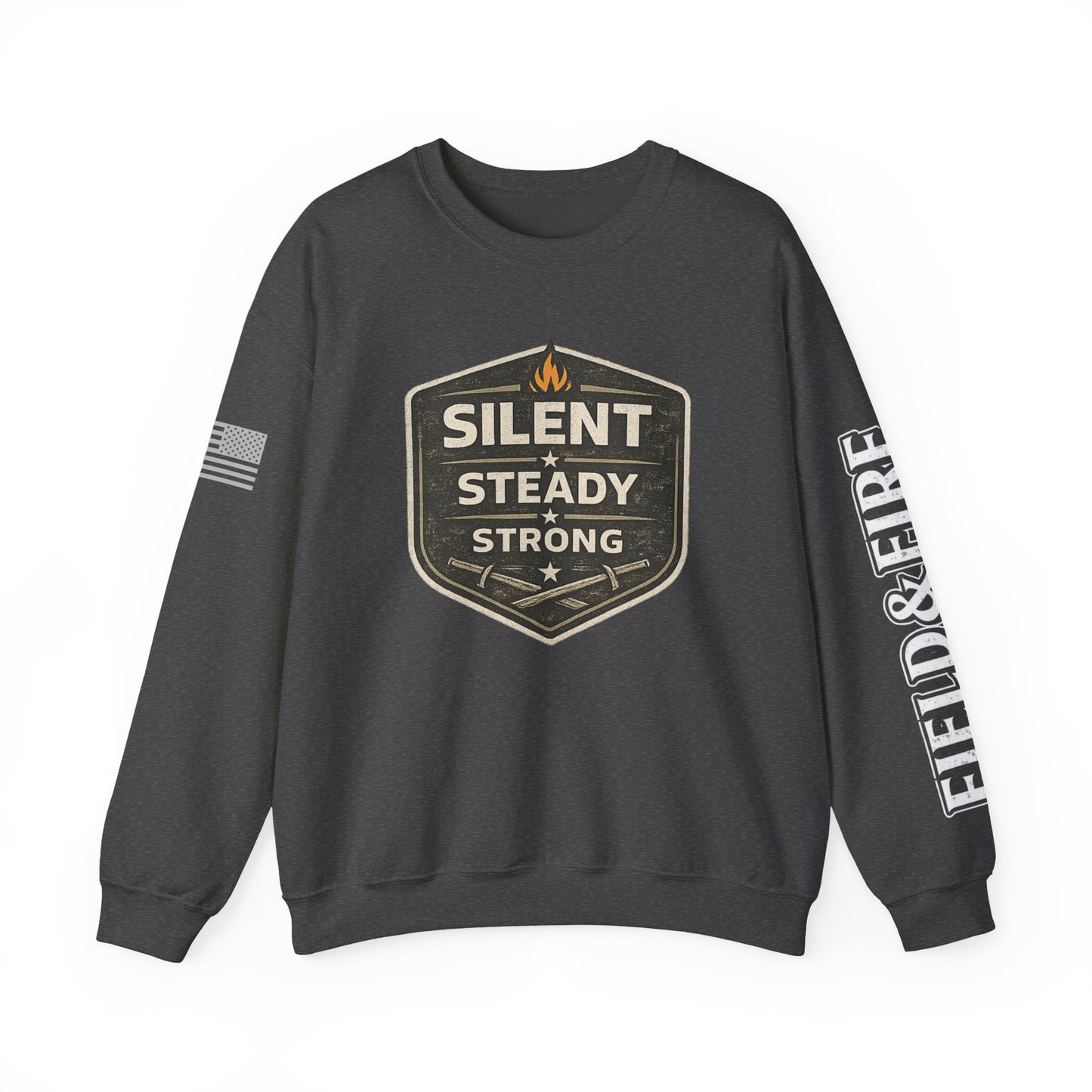 Silent Steady Strong Unisex Heavy Blend™ Crewneck Sweatshirt