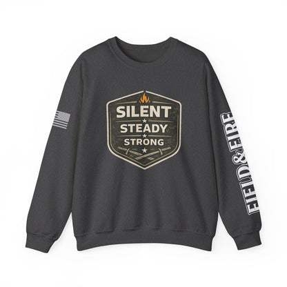 Silent Steady Strong Unisex Heavy Blend™ Crewneck Sweatshirt