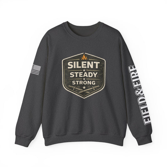 Silent Steady Strong Unisex Heavy Blend™ Crewneck Sweatshirt