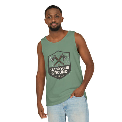 Stand Your Ground Unisex Garment-Dyed Tank Top