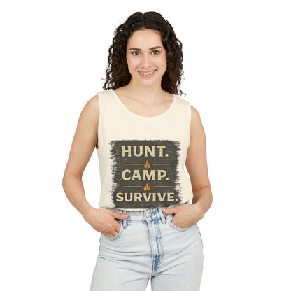 Hunt Camp Survive Unisex Garment-Dyed Tank Top