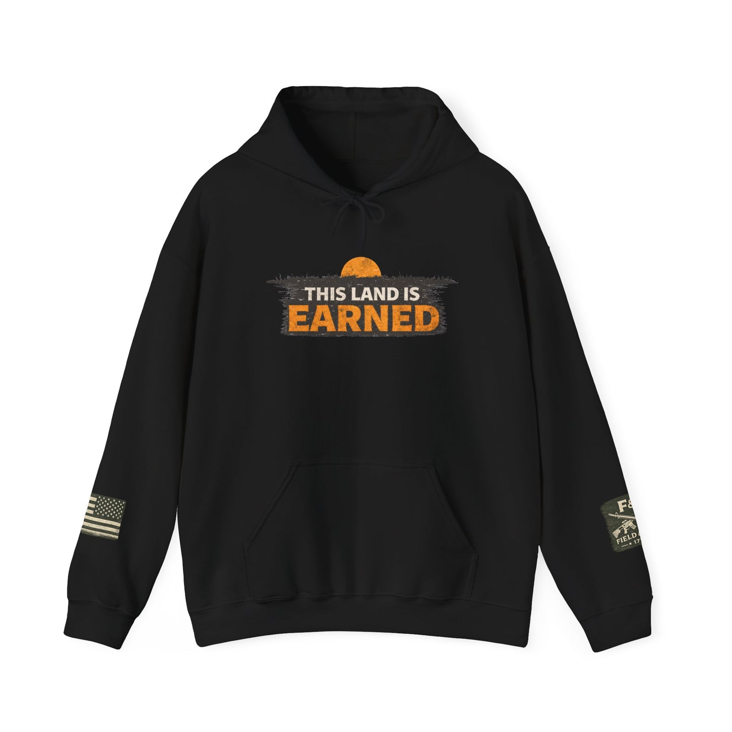 The Land Is Earned Unisex Heavy Blend™ Hooded Sweatshirt