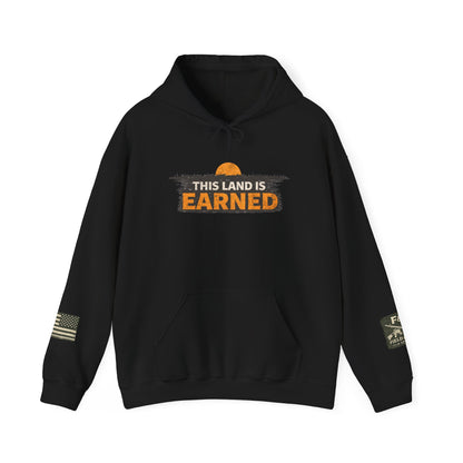 The Land Is Earned Unisex Heavy Blend™ Hooded Sweatshirt
