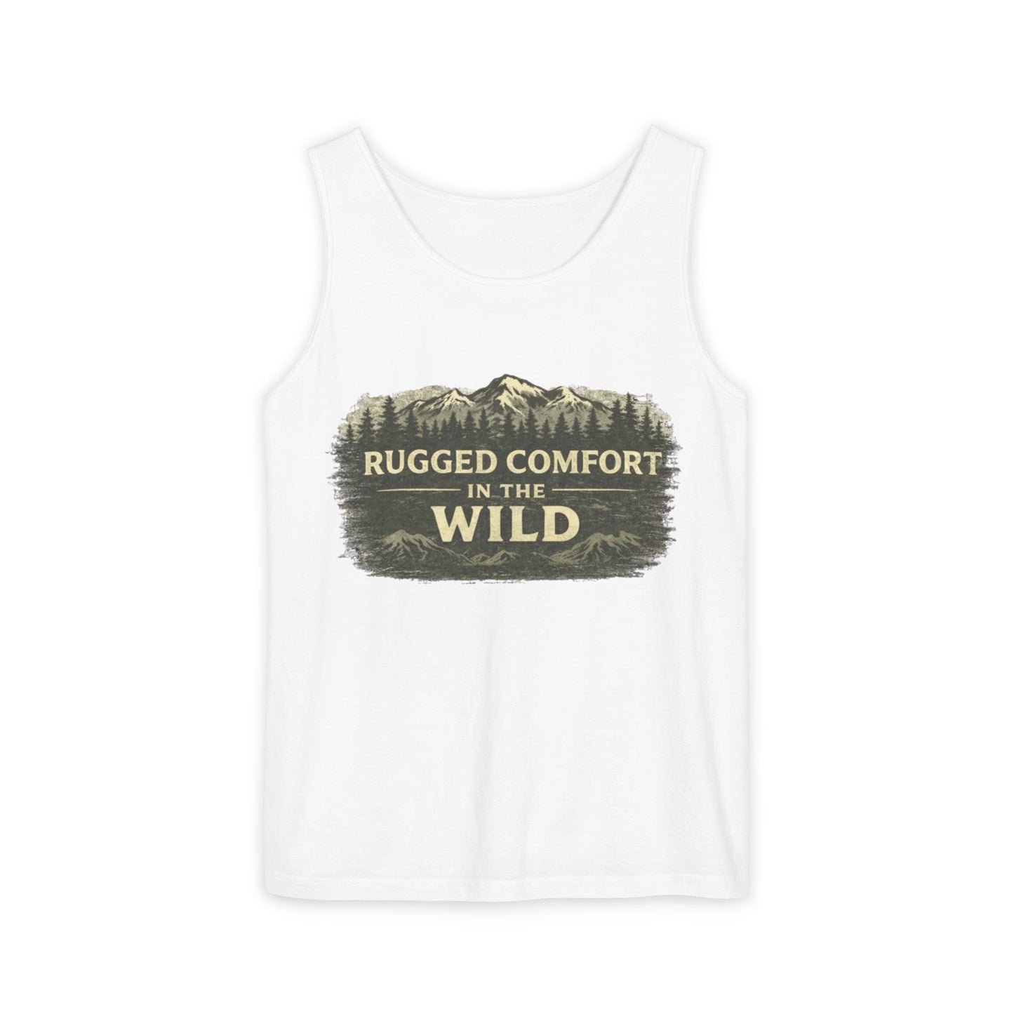 Rugged Comfort In The Wild Unisex Garment-Dyed Tank Top