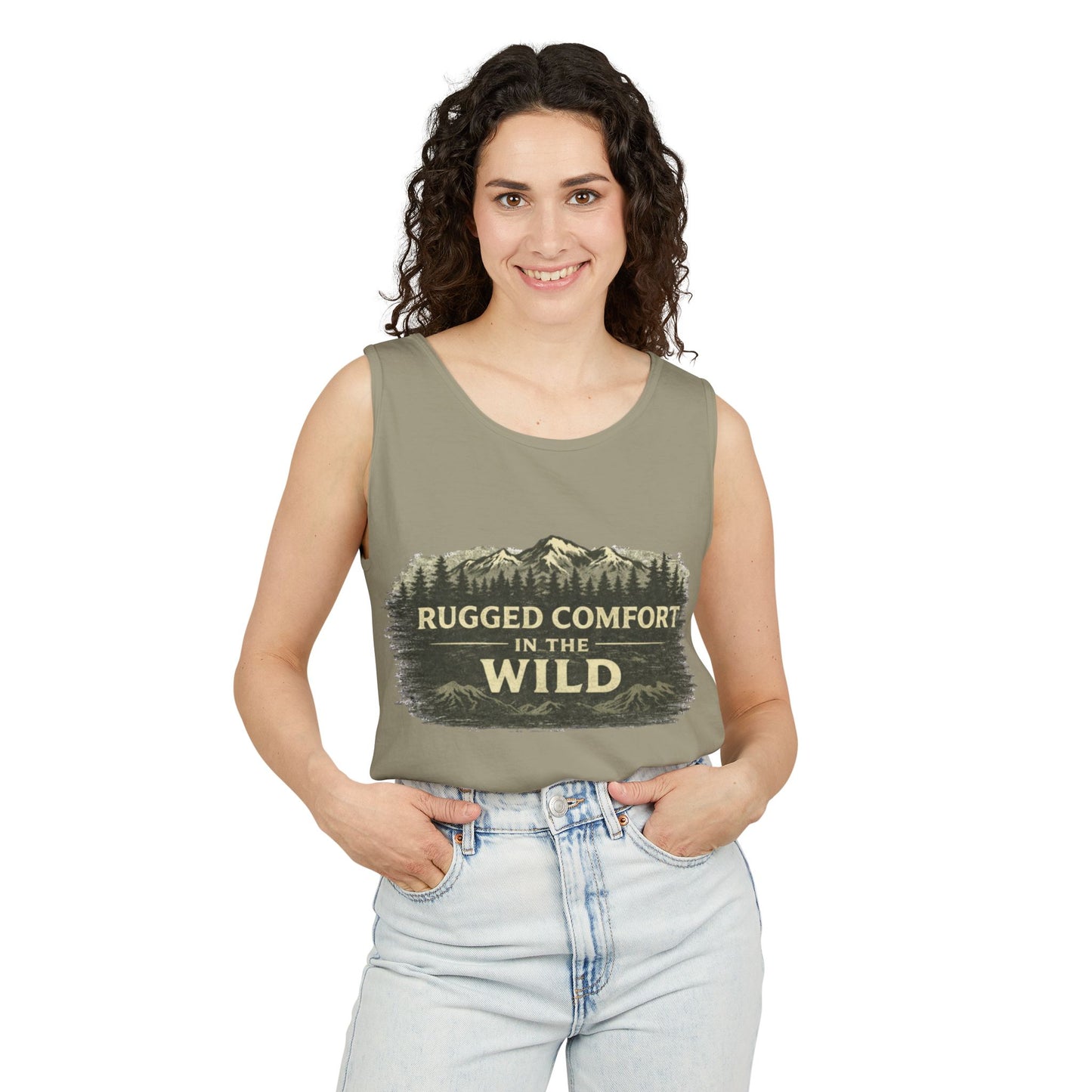 Rugged Comfort In The Wild Unisex Garment-Dyed Tank Top