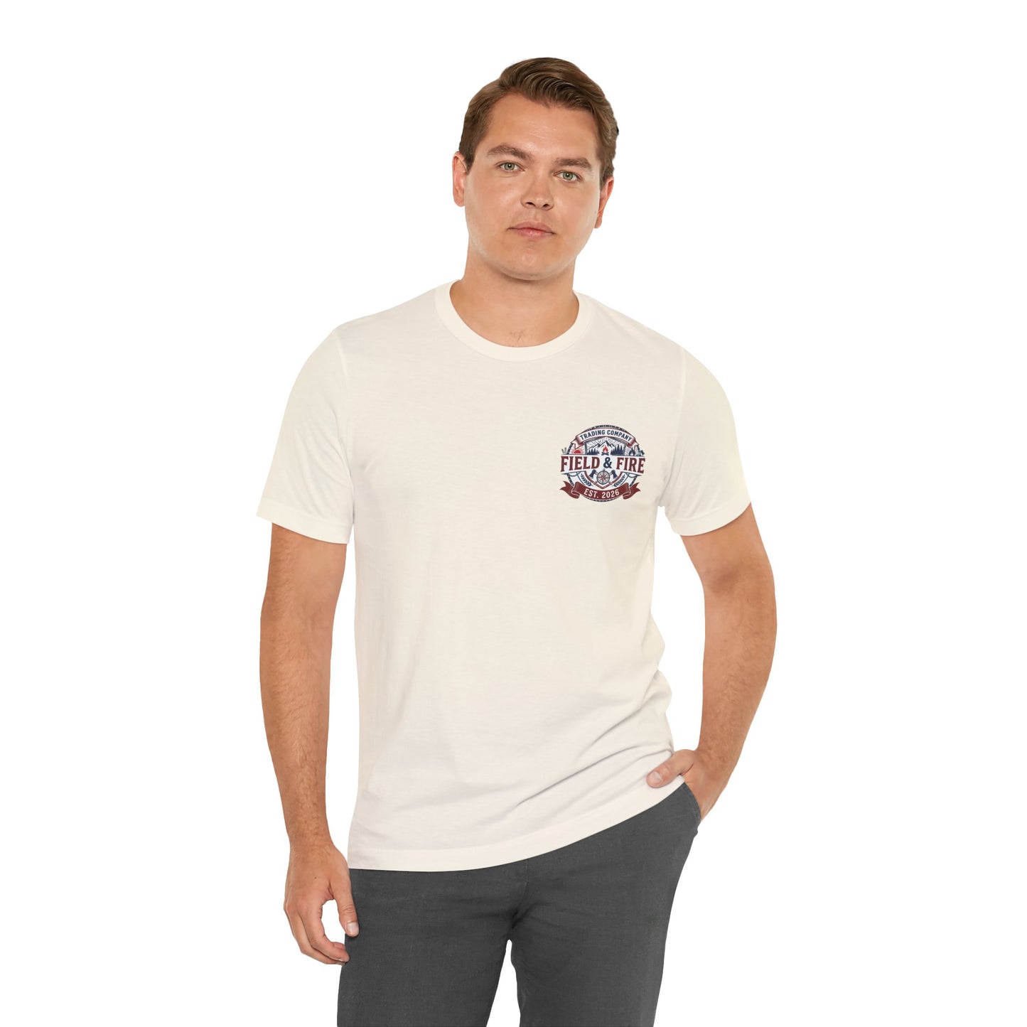 FNF Medallion Unisex Jersey Short Sleeve Tee - Red & Blue Design