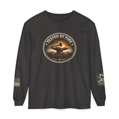 Tested By Fire Unisex Garment-dyed Long Sleeve T-Shirt