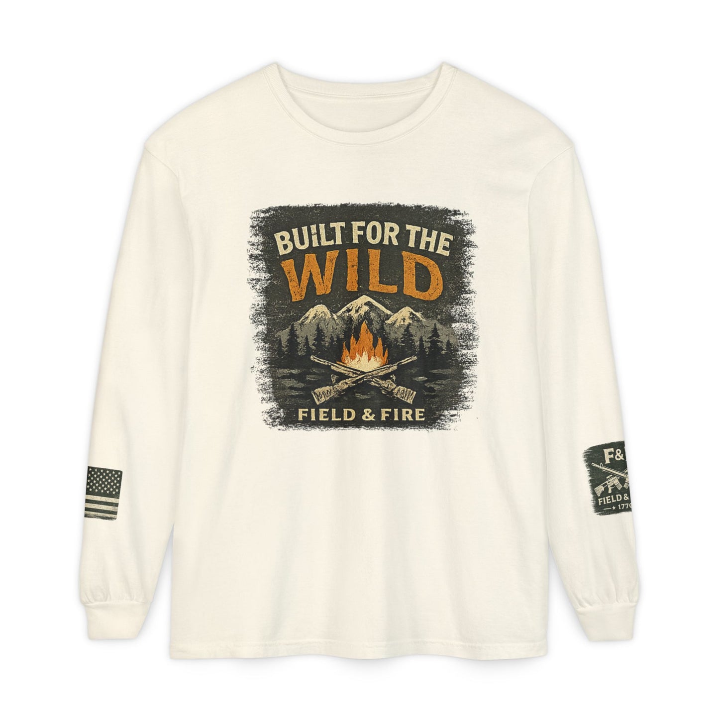 Built For The Wild Unisex Garment-dyed Long Sleeve T-Shirt