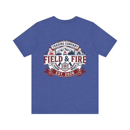 FNF Medallion Unisex Jersey Short Sleeve Tee - Red & Blue Design