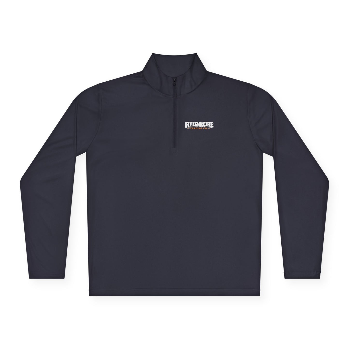 Field & Fire Trading Co Word Logo Unisex Quarter Zip Pullover