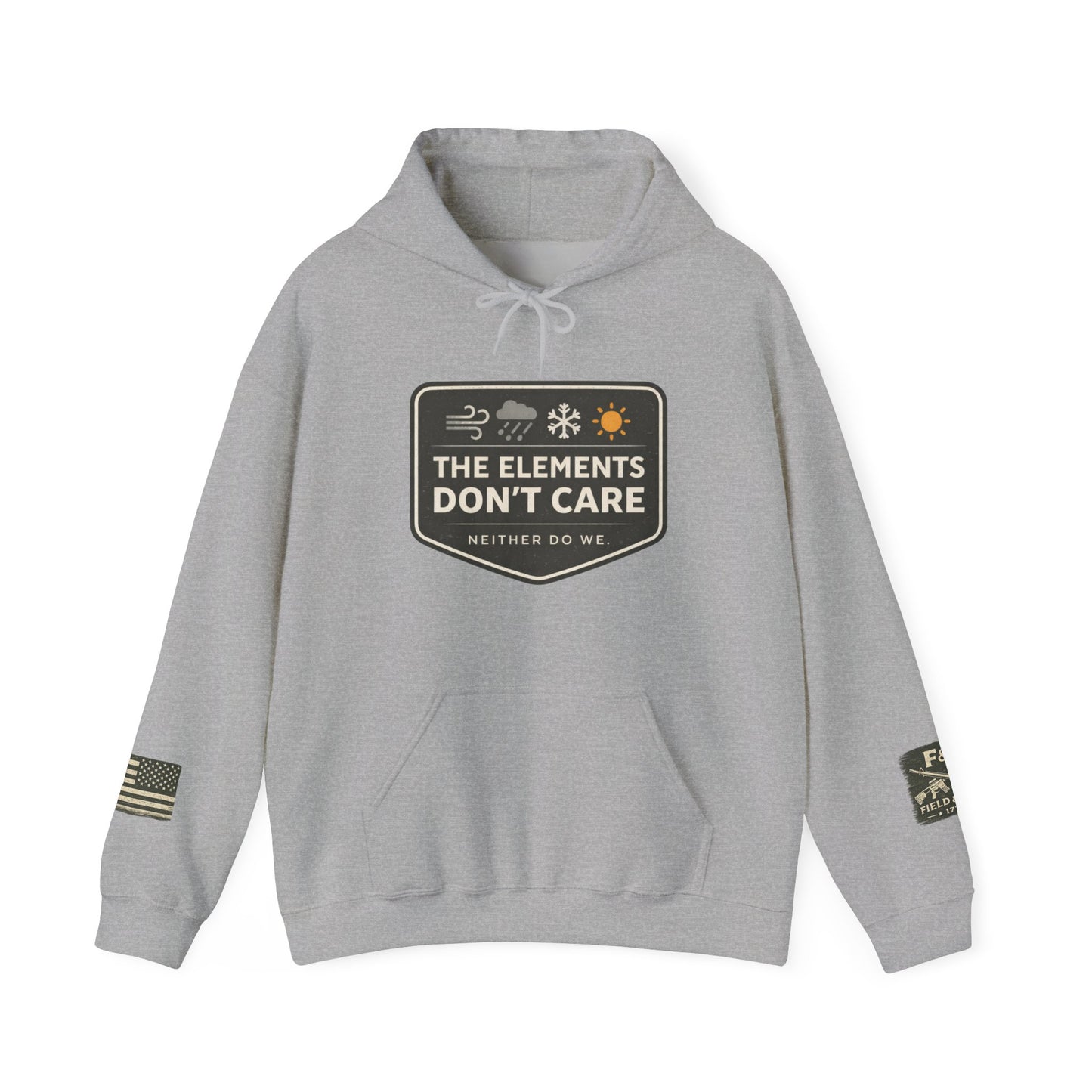 The Elements Don't Care Unisex Heavy Blend™ Hooded Sweatshirt