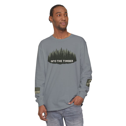 Into The Timber Unisex Garment-dyed Long Sleeve T-Shirt