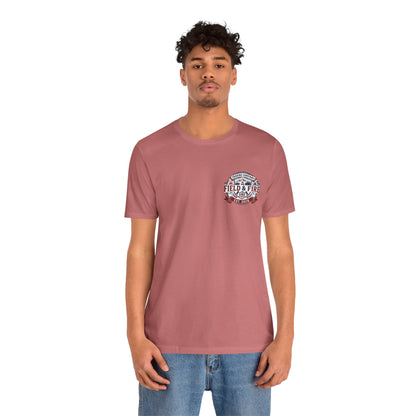 FNF Medallion Unisex Jersey Short Sleeve Tee - Red & Blue Design