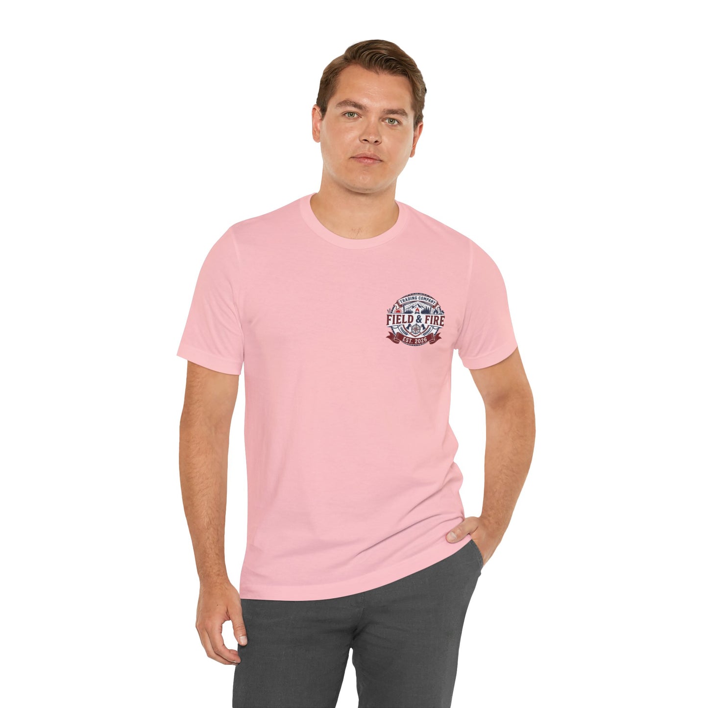 FNF Medallion Unisex Jersey Short Sleeve Tee - Red & Blue Design