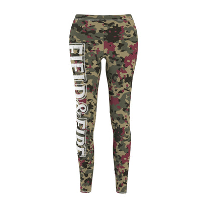 Crimson Brush Women's Cut & Sew Casual Leggings (AOP)