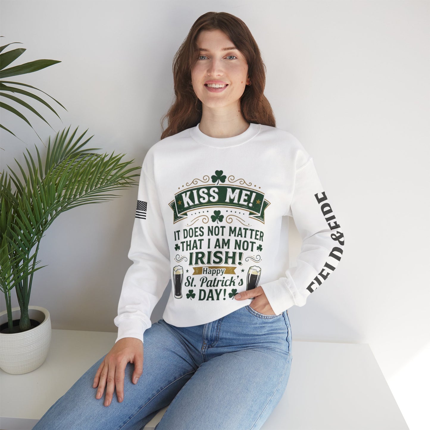 Everyone's Irish on St. Patrick's Day Unisex Heavy Blend™ Crewneck Sweatshirt