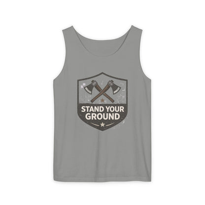 Stand Your Ground Unisex Garment-Dyed Tank Top