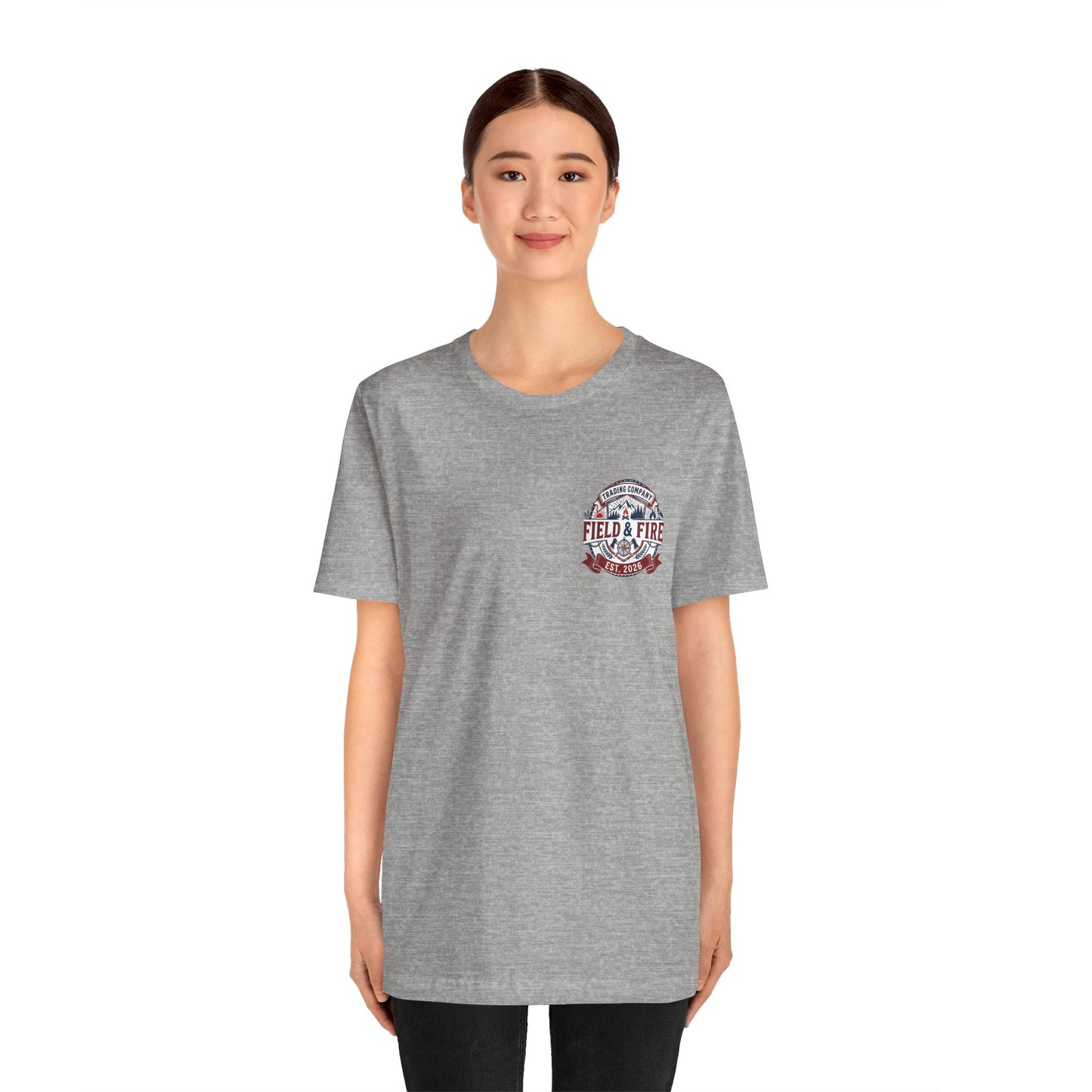 FNF Medallion Unisex Jersey Short Sleeve Tee - Red & Blue Design